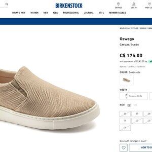 Birkenstock Oswego Canvas and Suede Slip On